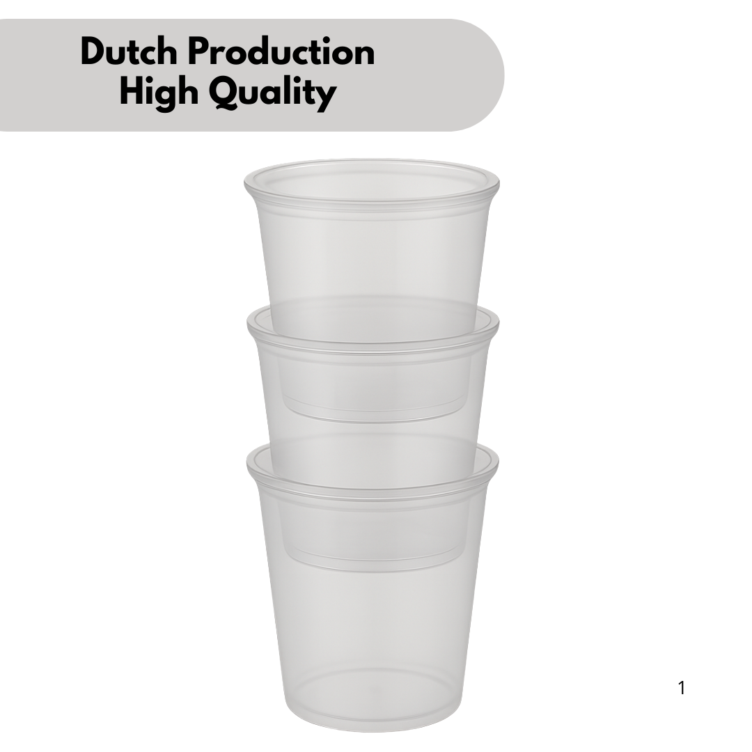 Mikrowelleschale transparent rund 1000cc - 100 Stück