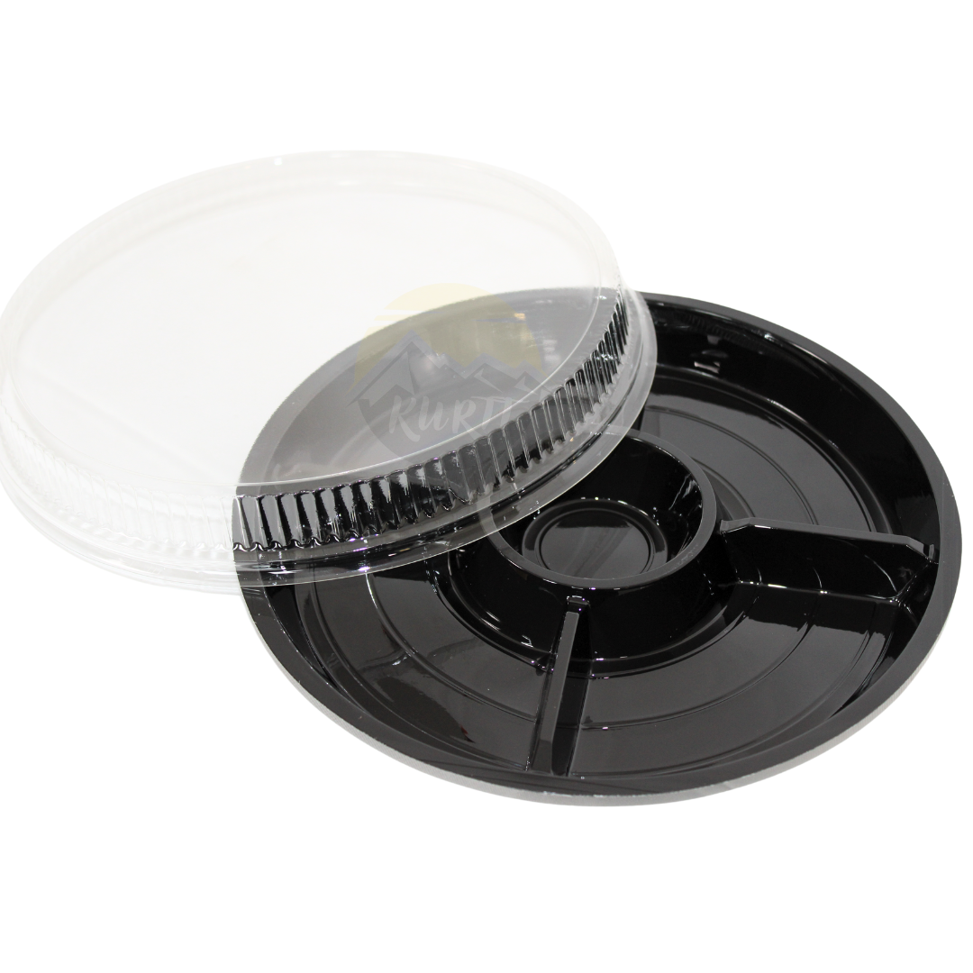 Fondue dish 5-compartment 26cm - 10 pieces