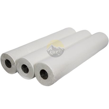 Ärztekrepp 2-lagig | Größe 59cm x 50m | hochwertig weiße, Liegerolle | doppelschichtige perforierte Papierrolle | Ideal für Krankenhäuser, Praxen, Tattoostudios - Ärzterollen - Ärztekrepp