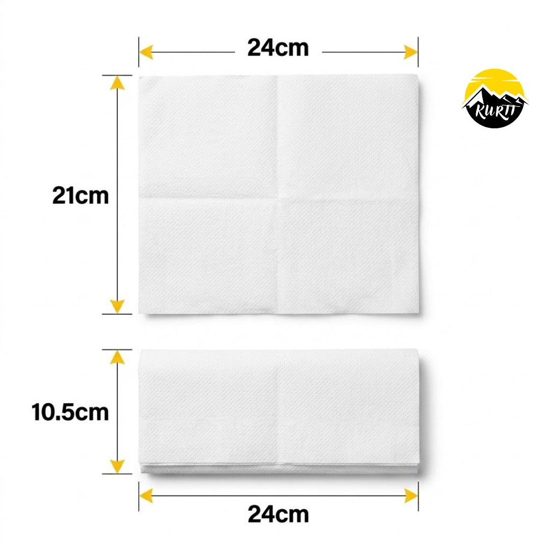 Papierhandtücher Z-Falz 2-lagig Zellstoff – 3200 Stück 24x21cm