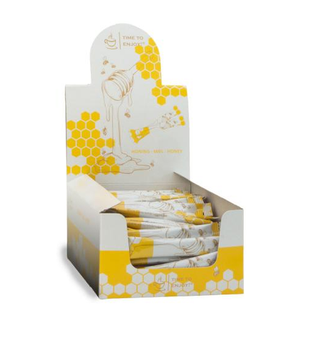 Honigsticks - Spender / Displaybox - 80 Stück x 8 Gramm