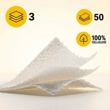 Küchenrollen 3-lagig 32, 64 oder 96 Rollen – 50 Blatt pro Rolle – Küchenpapier Vorratspackung