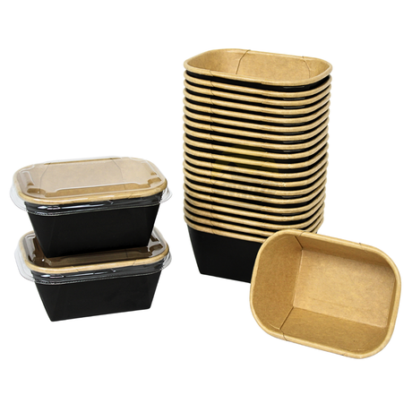 Kraft Salat Containers - Sauce Containere - Dressing Cups - 500 stykker