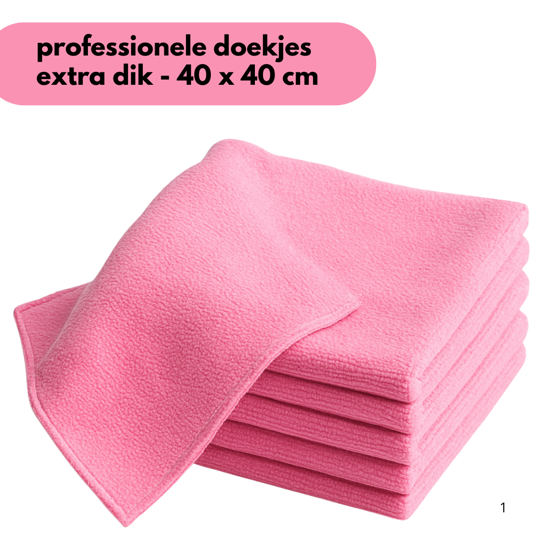 Microfiber cloths - polishing cloths 40 x 40 cm - 80 pieces