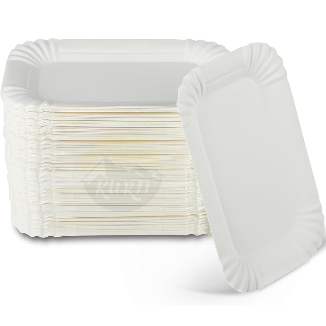 Paper plate/bowl 10x16cm white - 250 pieces