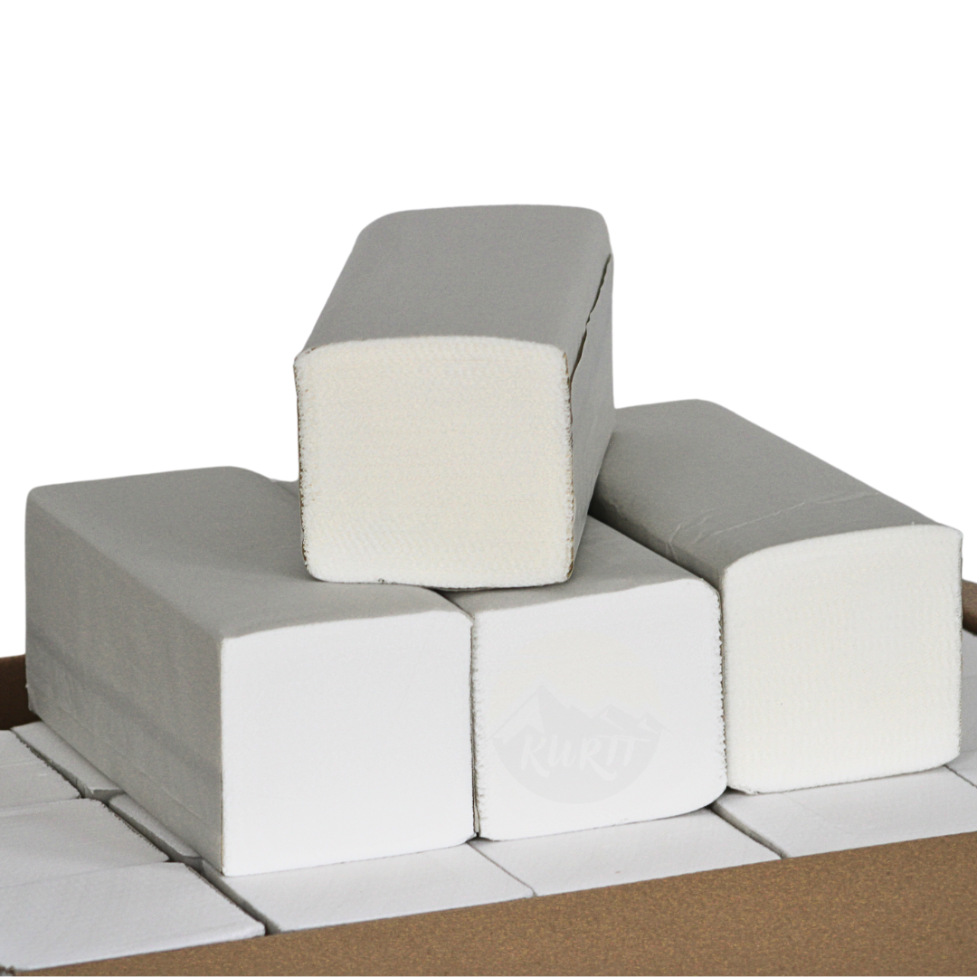Papierhandtücher weiß 2-lagig 24 x 21 cm Z-Faltung – 3.200 Blatt