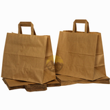 Papiertragetasche braun 32 + 17 x 26 cm