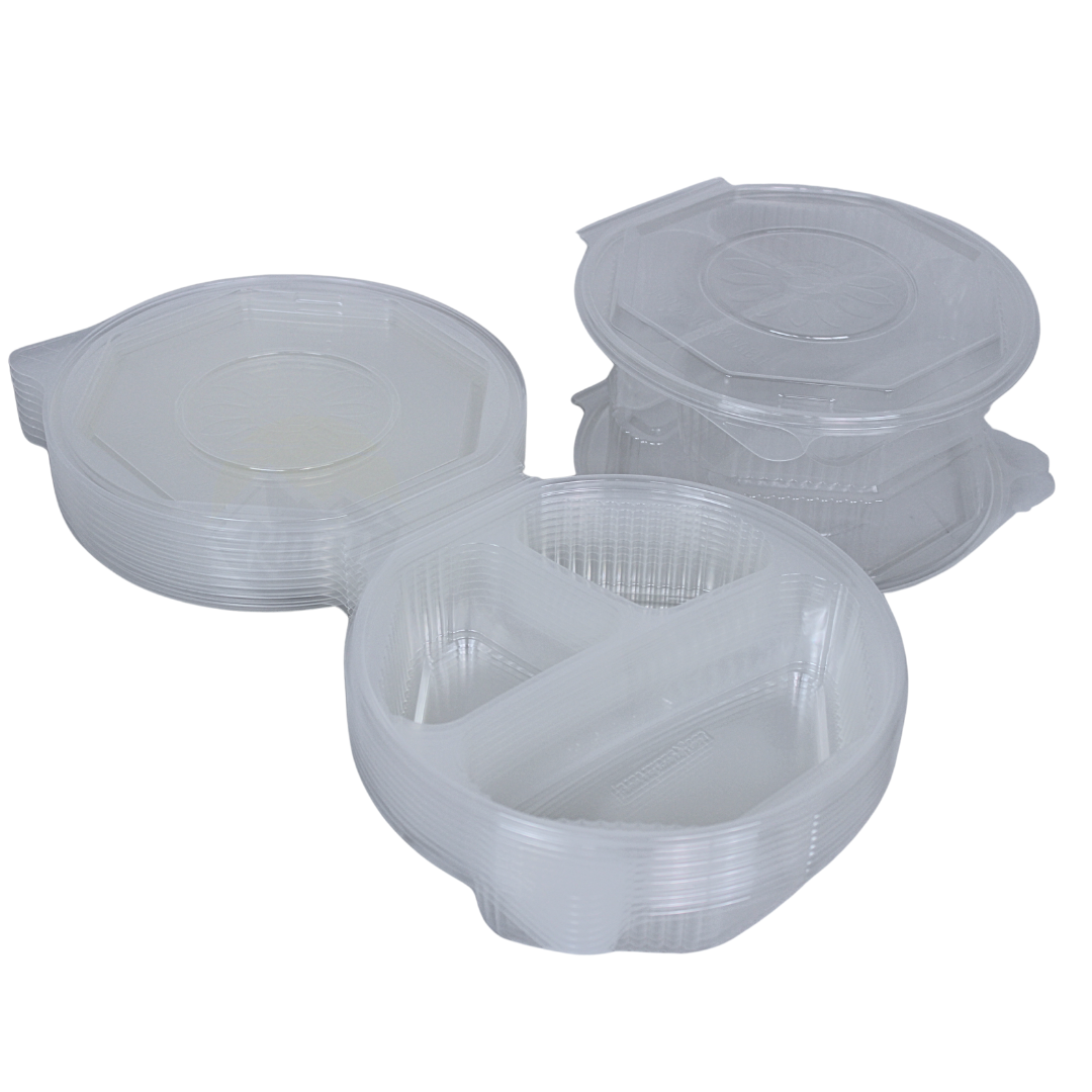 ripboxx® MEAL's Clapshell PP Transparent | 1-Kammer, 2-Kammer & 3-Kammer