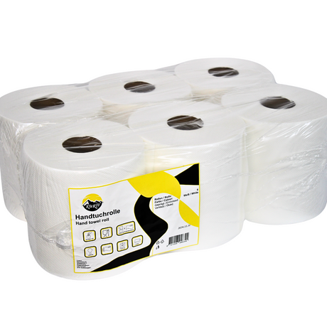 KURTT 12 Putzrollen 2-lagig, (2 x 6 Putzpapier), Spender geeignet