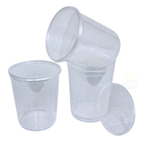 Genanvendelig gennemsigtig runde 1000cc - 100 stykker