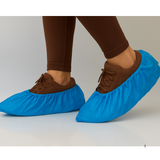 Einweg Überschuhe CPE blau – 100 Stück