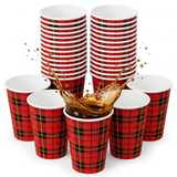 Kaffeebecher To Go 180ml Karton Schottenmuster – 1000 Stück extra stabil