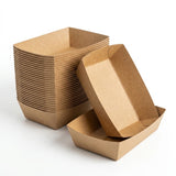 Snackschalen A9 - Kraft, Pommesschalen, Kraftpapier 115 x 67 x 40mm