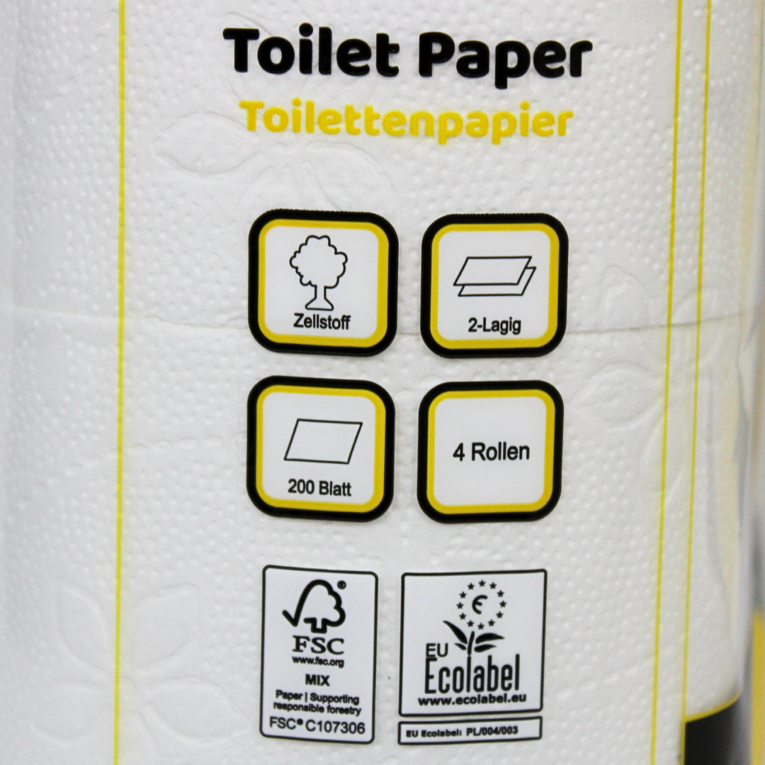 Toilettenpapier 2-lagig - 200 blatt