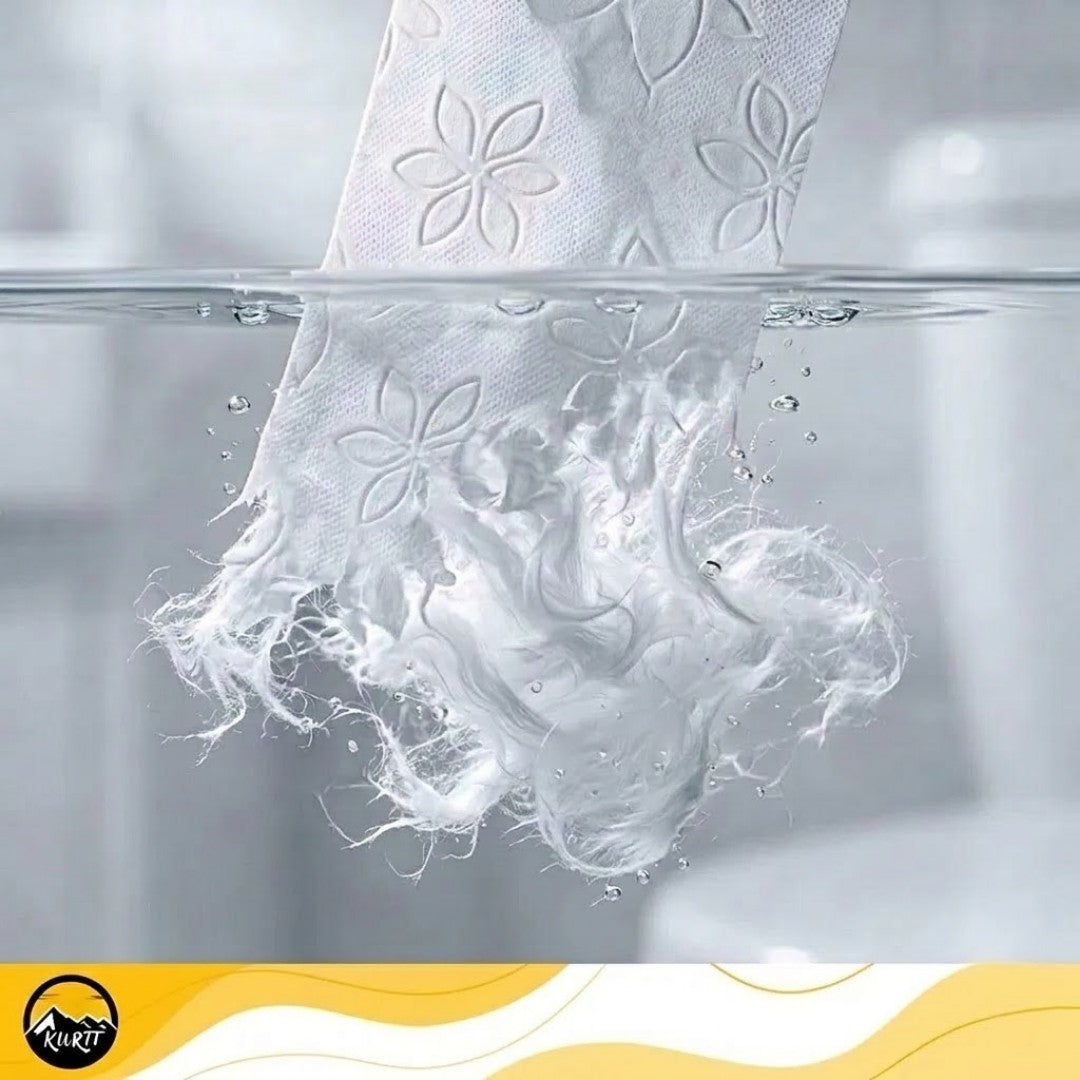 KURTT Toilettenpapier 2-lagig Zellstoff 200 Blatt FSC Ecolabel – 40/80/120/160 Rollen | Hotel Büro Gastro