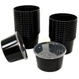 Reusable Black Round 500cc - 100 pieces